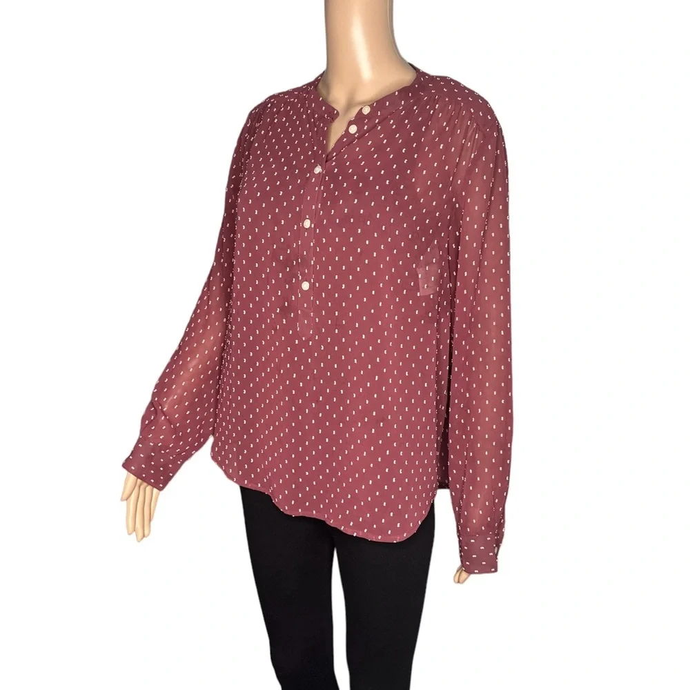 J.crew women’s long sleeve blouse size M